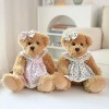 SaruEL Mignon Ours en Peluche Peluche Animal Oreiller poupée Enfants Fille Anniversaire Cadeau de Noël 26cm 10