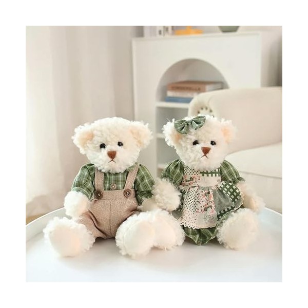 SaruEL Mignon Ours en Peluche Peluche Animal Oreiller poupée Enfants Fille Anniversaire Cadeau de Noël 26cm 10