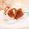 EacTEL Nouveau Mignon Corgi Chien en Peluche Jouet Dessin Animé Chiot Poupée Oreiller Kawaii Peluche Enfants Jouet Fille Cade