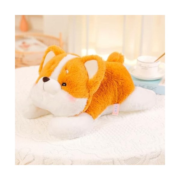 EacTEL Nouveau Mignon Corgi Chien en Peluche Jouet Dessin Animé Chiot Poupée Oreiller Kawaii Peluche Enfants Jouet Fille Cade