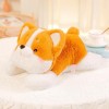 EacTEL Nouveau Mignon Corgi Chien en Peluche Jouet Dessin Animé Chiot Poupée Oreiller Kawaii Peluche Enfants Jouet Fille Cade