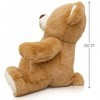 MilaBoo® Ours en Peluche Tout Doux, Grand 35 cm I Doudou bébé en Beige avec Carte Postale I Ours en Peluche conçu avec Amour 