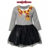 Harry Potter Body Naissance Hermione avec Jupe en Tutu - Robe avec Manches Longues - Costume de Carnival - Bébé Fille 3-6 Moi