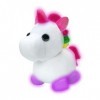 Adopt Me! Peluche Lumineuse Neon Licorne - Douce et câline - Trois Modes d’éclairage - Directement inspirée du Jeu n° 1, Joue