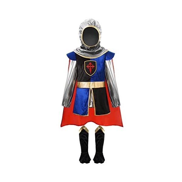 ReliBeauty Déguisement Chevalier Enfant Costume Médiéval Noble 4-5ans, 110