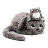 Les Déglingos - PTIPOTOS – Miaou Le Chat Maman bébé – Peluche Toute Douce – idéal Cadeau Naissance - Gris – 33cm