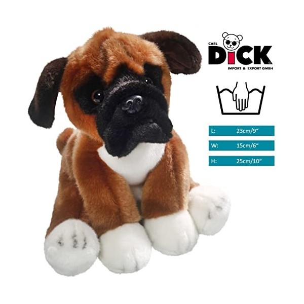 Carl Dick Peluche Boxer Chien 25cm 3344