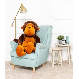Gustaw Grand Ours en Peluche XXL Singe - Peluche Géante, Grand Nounours XXL, Teddy Bear Grand Ourson - Peluche Idéal comme Ca