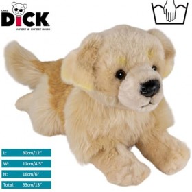 Carl Dick Peluche Golden Retriever couché, 30cm 1269004