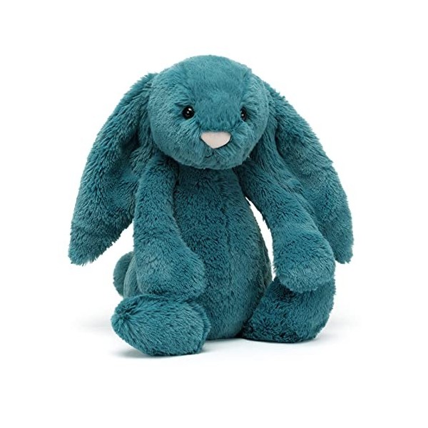Jellycat Bashful Mineral Blue Bunny Medium - L: 9 cm x l: 12 cm x h: 31 cm