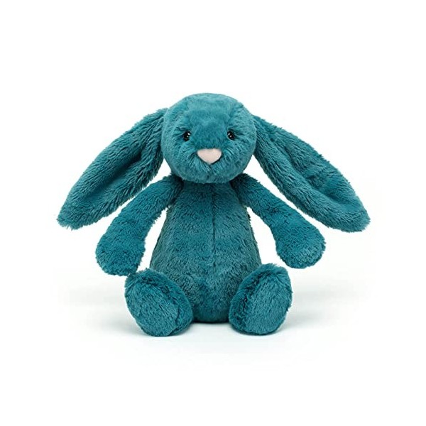 Jellycat Bashful Mineral Blue Bunny Medium - L: 9 cm x l: 12 cm x h: 31 cm