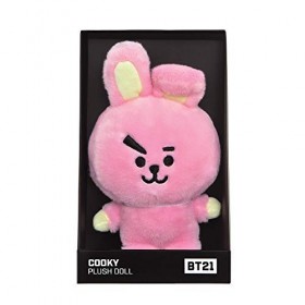 Produits officiels BT21 signés Aurora World, Peluche Cooky, Petit Modèle, 61326, Rose