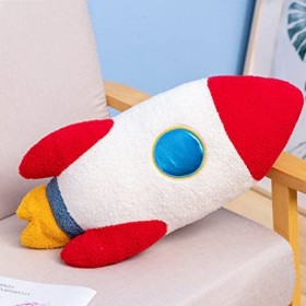 NOLITOY Fusée En Peluche Coussin Fusée En Peluche Oreiller Spatial Thème Spatial Rocketman Astronaute Astronaute Peluche Enfa