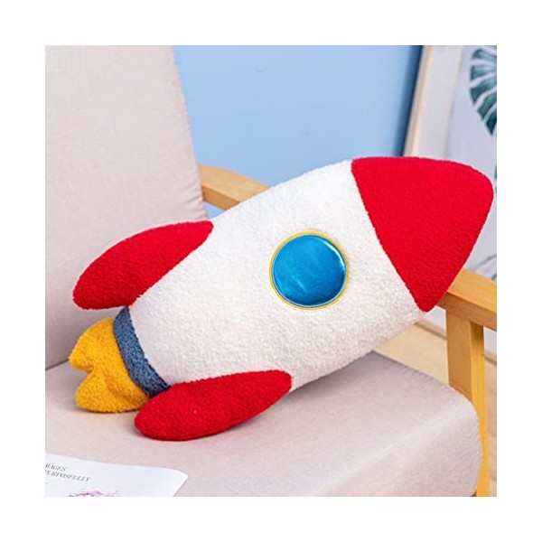 NOLITOY Fusée En Peluche Coussin Fusée En Peluche Oreiller Spatial Thème Spatial Rocketman Astronaute Astronaute Peluche Enfa