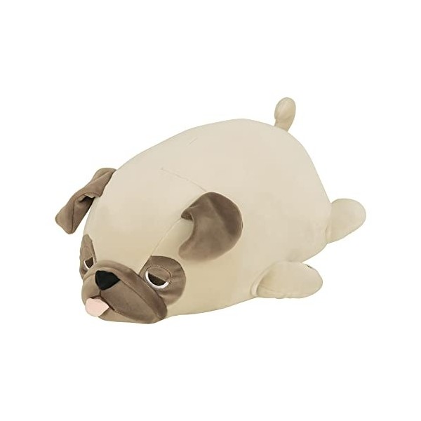 NEMU NEMU Peluche - Hana le Bulldog - Coussin à câliner - Ultra doux - Taille M - 27 cm