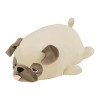 NEMU NEMU Peluche - Hana le Bulldog - Coussin à câliner - Ultra doux - Taille M - 27 cm