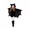 Yolsun Déguisement de chauve-souris vampire pour fille taille suggérée : 96,5 cm - 119,4 cm , noir-1 