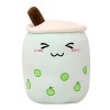 Herbests Peluche Oreiller Poupée pour Enfants, Mignon Bubble Tea Coussin en Peluche Super Doux Oreiller de Couchage pour Cana