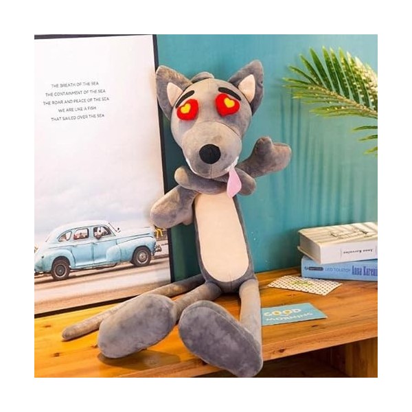 DACASO Kawaii Peluche Loup Peluche Animal Toy Mignon Simulation Husky Chien Coeur Jouets Poupée Enfant Bébé Jouets Peluche Lo