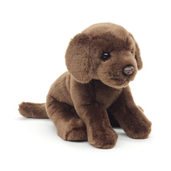 Uni-Toys - Labrador Marron, couché - 40 cm Longueur - Chien en Peluche - Doudou