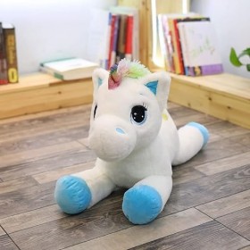 DHESSO 40 cm-60 cm Couleur couché Licorne poupée en Peluche Licorne poupée Enfants Filles Mignon Oreiller Coussin Chambre déc