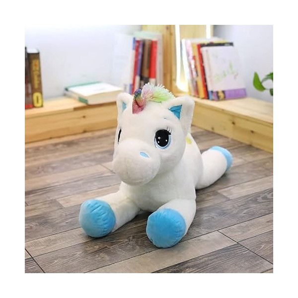 DHESSO 40 cm-60 cm Couleur couché Licorne poupée en Peluche Licorne poupée Enfants Filles Mignon Oreiller Coussin Chambre déc