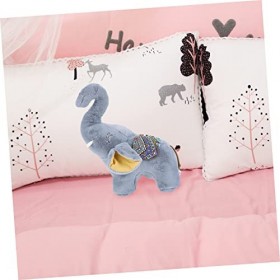 ABOOFAN 2 Pièces Bébé Éléphant Poupée en Peluche Animal Oreiller Petite Peluche Éléphant Dessin Animé en Peluche Poupée Éléph