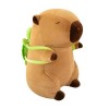 Sorrowso Capybara Poupée en peluche, 25-45 cm, simulation Capibara, avec tortue, décoration de la maison, anniversaire denfa