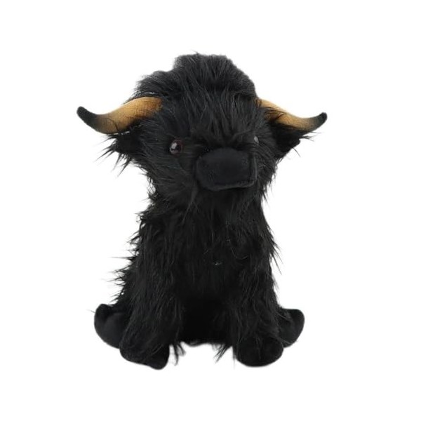 Crémeux Highland Peluche Jouet Vache en Peluche Animal Cadeau D’Anniversaire pour Enfants Garçon Cadeau De Noël 25CM 1