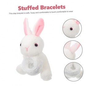 ibasenice 2 Pièces Pop Cercle Bracelet Jouets pour Enfants Lapin Jouets pour Lapins Enfant Boucles doreilles en Peluche Figu