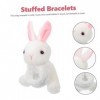 ibasenice 2 Pièces Pop Cercle Bracelet Jouets pour Enfants Lapin Jouets pour Lapins Enfant Boucles doreilles en Peluche Figu