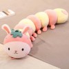 EacTEL Mignon Fruit Chenille Peluche Jouet Enfants Oreiller De Couchage Kawaii Long Oreiller Fille Poupée en Peluche Animal A