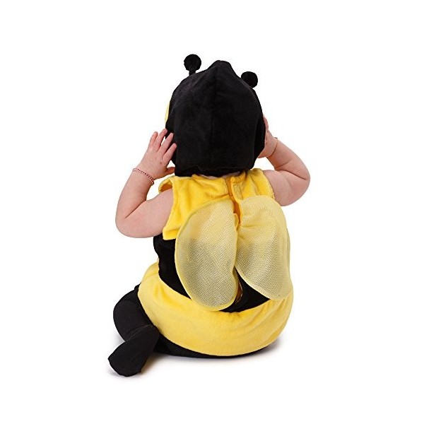 Dress Up America Costume dabeille - Costume de bourdon flou pour bébé - Tenue dHalloween pour les tout-petits