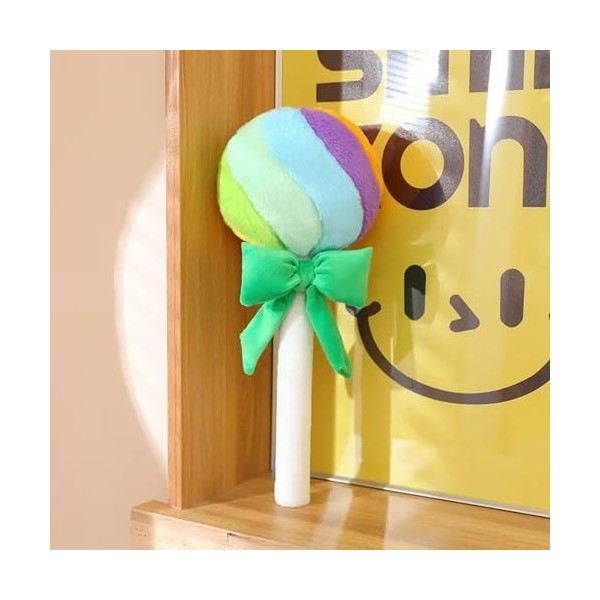 SaruEL Drôle Arc en Ciel Sucette Peluche Jouet coloré Bonbons en Peluche Oreiller Boule Jouet en Peluche pour Enfants Fille C