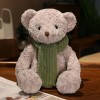 SaruEL Kawaii Ours en Peluche Jouet Poupée Animal en Peluche Ours en Peluche avec Écharpe pour Enfants Filles Copines Cadeaux
