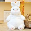 EacTEL Lapin Peluche Poupée Doux Mignon Lapin Animal Jouet Oreiller Kawaii Coussin Décoration Enfants Filles Cadeau D’Anniver