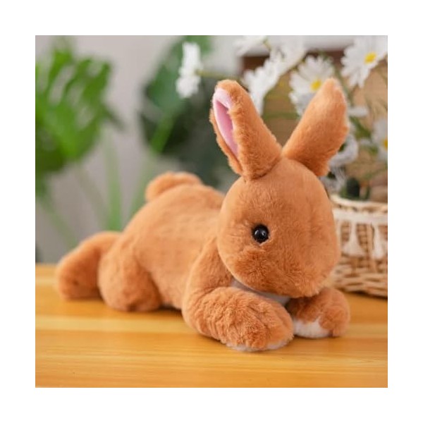 NOpinz Jouets en Peluche, Lapin Mignon réaliste, poupée Animal, décorations pour Enfants, Cadeaux d’Anniversaire pour Enfants
