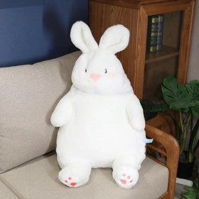 EacTEL Kawaii Furry Lapin À Longues Oreilles Jouet en Peluche Animal Oreiller Mignon Lapin Poupée pour Enfants Petite Amie Ca