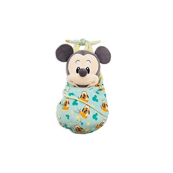 DS Disney Store Original Peluche Mickey Mouse Baby avec couverture