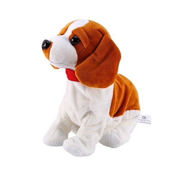 Fdit Peluches électroniques Chien de contrôle sonore Interactive Robot Dog Jouets intelligents Cadeau pour Enfants Couleur B