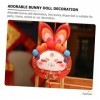 Totority 8 Pièces Mascotte De LAnnée du Lapin Jouet en Peluche Année du Lapin Nouvel an Chinois Animal en Peluche Mascotte D