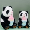 Jouets en peluche Mini poupée Panda à boire du lait, tenant une bouteille de lait, jouet en peluche, poupée de chiffon fémini
