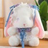 EacTEL Kawaii Lapin À Longues Oreilles Jouets en Peluche Poupées Mignonnes Filles en Peluche Animal Jouets Cadeaux D’Annivers