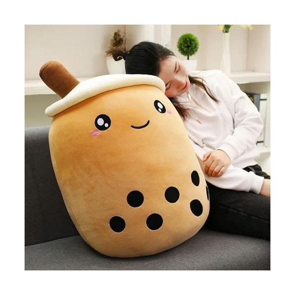 PaMut Mignon Dessin animé Bulle thé Peluche Jouet en Peluche poupée en Peluche Nourriture Fruits Tasse à thé Oreiller Jouet C