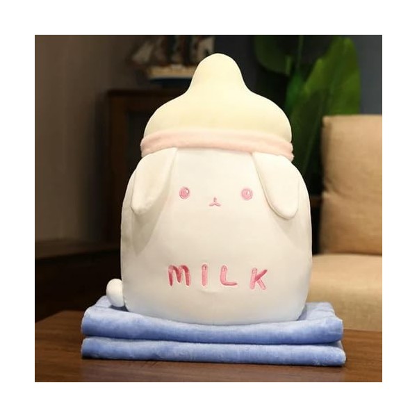 NOpinz Kawaii Super Doux Lapin Dinosaure Cochon Tigre Canard Oreiller Lait Bouteille en Peluche Jouet Poupée Peluche Flanelle