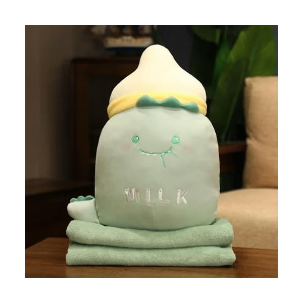 NOpinz Kawaii Super Doux Lapin Dinosaure Cochon Tigre Canard Oreiller Lait Bouteille en Peluche Jouet Poupée Peluche Flanelle