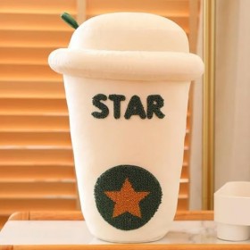 SaruEL Mignon Tasse à café Oreiller Peluche Kawaii Peluche Tasse à café Doux en Peluche Animaux Jouets Enfants Boutique de Ca