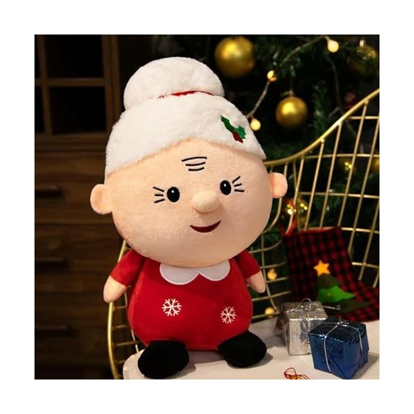 EacTEL Père Noël Mignon Bonhomme de Neige Wapiti Jouets en Peluche décoration de Noël poupée Jouets en Peluche Enfants Cadeau