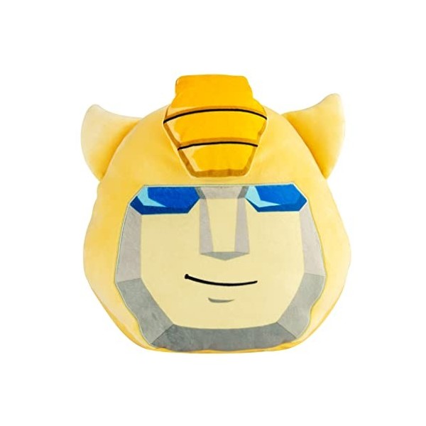 Peluche Mega 38 cm tête de Bumblebee de Transformers, Dans lunivers Nintendo, elle est idéale pour décorer la chambre des fi