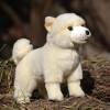 JOEBO Simulation Shiba Inu poupée en Peluche Jouet Mignon Marron Noir Blanc Shiba Inu poupée poupée Animal de Compagnie Compa